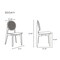 Manhattan Comfort Versailles Round Dining Chair in Black and Natural Cane, Set of 2 DCCA11-BK - alternate 2